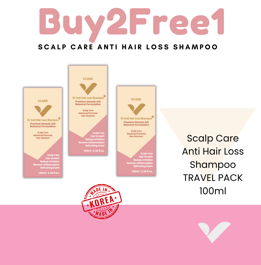 VCARE SCALP CARE ANTI HAIRLOSS SHAMPOO TRAVEL PACK - Image 3
